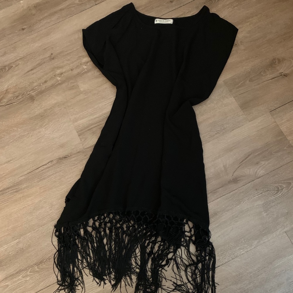 Black swim coverup
